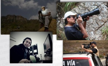 José David Correa, Jhon Freddy Higuera, William Muñoz Bernal y Argemiro Daza Salazar. Cortesía