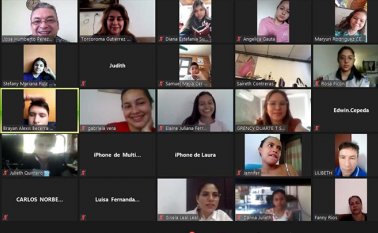 Al rededor de 115 estudiantes de Norte de Santander quienes representan a sus colegios, tuvieron su primer encuentro virtual. Cortesía