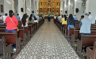 En la catedral de Santa Ana comienzan las celebraciones religiosas luego de cinco meses. Cortesía