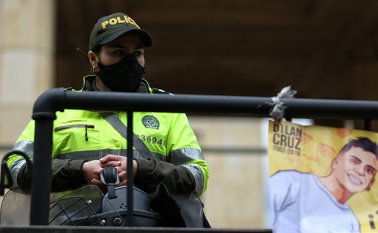El 23 de agosto se llevó a cabo un plantón en el Palacio de Justicia, donde los asistentes solicitan que no se archive el caso de la muerte de Dilan Cruz y se haga justicia. Colprensa