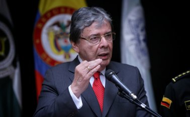 La Policía Nacional cuenta con protocolos muy específicos y estrictos para el acompañamiento de manifestaciones, resaltó el ministro Carlos Holmes Trujillo. Colprensa