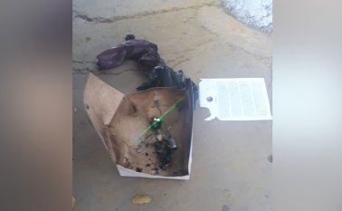 Esta es una de las cajas halladas en La Parada. Cortesía