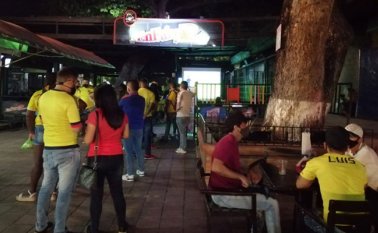 El balance del comportamiento de los cucuteños durante el partido fue bueno, la Policía desarrolló diferentes controles. La Opinión.