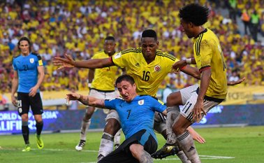 En el último duelo entre estas dos selecciones por Eliminatorias en Barranquilla, igualaron 2-2 de cara a Rusia 2018. Archivo/La Opinión