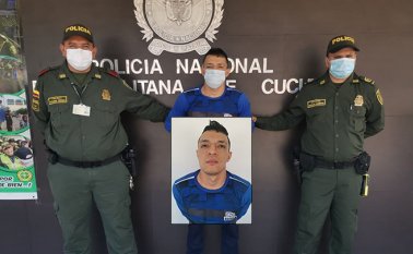 El capturado tiene un proceso por tentativa de homicidio, hurto y porte ilegal. Cortesía