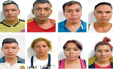 Las autoridades se incautaron de drogas en medio de los allanamientos contra la estructura. Policía