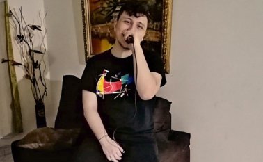 El cucuteño Carlos Cristancho es cantante de la orquesta de Manuel Alvarado. Cortesía