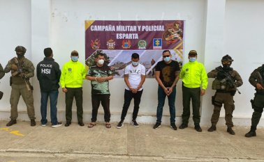 Yinman Adolfo Vargas Carrillo, Javier Iván Peñaranda Suescún y Henry Omar Medina Rojas. Policía Nacional