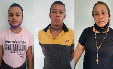 Los capturados son señalados de ser extorsionistas a los comerciantes de Buena Esperanza, San Agustín de Los Pozos y Agua Clara. Policía