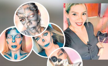 ÁNGELA MUÑOZ se inclinó por la cosmetología y el maquillaje desde que terminó el bachillerato. Cortesía