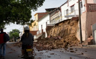 Algunas viviendas de la ciudad se vieron afectadas por las fuertes lluvias. Esta vivienda ubicada en La PLaya es muestra de ello. Luis Alfredo Estévez