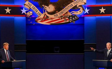 Debate entre Donald Trump y Joe Biden.  Cortesía