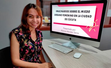 Mónica Méndez presentó en Iberoamérica su trabajo sobre el miedo urbano femenino en la ciudad. Cortesía.