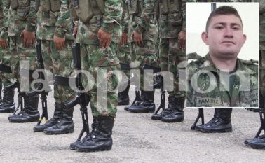 Gustavo Ramírez Echavarría, de 28 años, llevaba ocho años de servicio en el Ejército. Cortesía