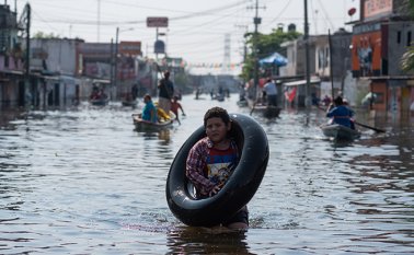 En México se han registrado también coletazos del huracán/ Foto Afp AFP