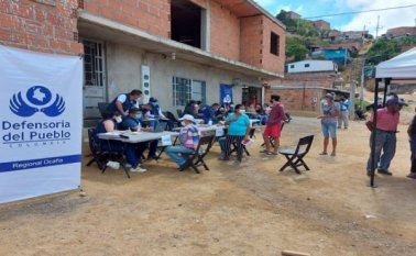 La Defensoría del Pueblo se toma los sectores más vulnerables de Ocaña. Cortesía