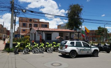 Así estaba ayer la Estación de Soacha, en donde fallecieron 9 reclusos en un incendio el 4 de septiembre. La Policía iniciará una investigación para esclarecer los hechos. Colprensa