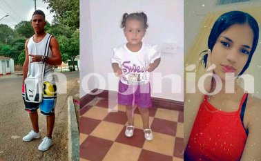 Un joven de 22 años, una adolecente de 17 y su hija de 2 años, perdieron la vida tras un alud de tierra en Cuberos Niño. Cortesía