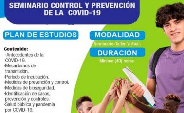 Los seminarios se llevarán a cabo de manera virtual y en horario nocturno. Cortesía