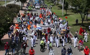Líderes de la protesta llamaron a otras movilizaciones el 21 y 25 de noviembre. Colprensa