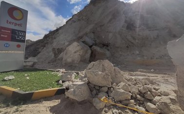 En la carretera Ocaña-Cúcuta se presentan algunos derrumbes . Cortesía