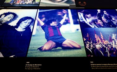 Maradona militó en el Barcelona entre 1982 y 1984, pero su primera temporada se vio truncada por una hepatitis. AFP