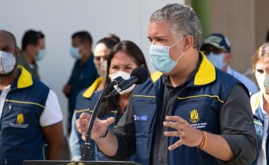 El presidente Iván Duque visitará nuevamente San Andrés, Providencia y Santa Catalina para hacer seguimiento a las afectaciones del Huracán Iota. Colprensa