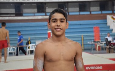 Ángel Barajas, gimnasta cucuteño. Colprensa