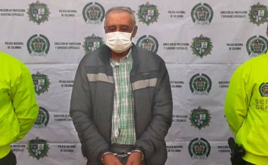 Héctor Villamizar Villamizar fue detenido en el centro de Chitagá. Policía Nacional