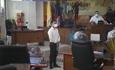 Como estaba definido casi desde la primera prueba, Karol Yessid Blanco Monroy fue elegido ayer nuevo personero de Cúcuta. Foto Juan Pablo Cohen/ La Opinión