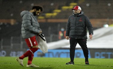 Mohamed Salah fue el autor del gol con el que Liverpool rescató el empate. AFP