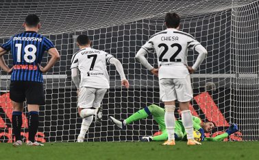La Juventus no pudo como local frente al Atalanta y derrochó un tiro penal cobrado por Cristiano Ronaldo. AFP