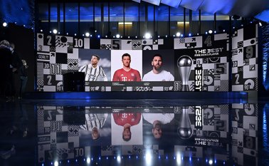 La ceremonia de entrega de premios de la FIFA 'The Best', que tuvo lugar de manera virtual. AFP