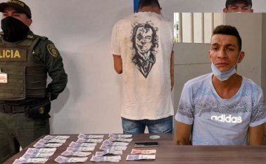 La Policía Metropolitana de Cúcuta capturó a Raúl Rodríguez Parra y además, recuperó los elementos que se robó en una buseta de servicio público. Cortesía