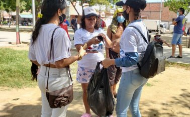 La estrategia de responsabilidad social busca incentivar el uso obligatorio de la mascarilla como medida de protección contra la COVID-19. Cortesía