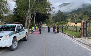 La Seccional de Tránsito y Transporte aplicó 98 comparendos. Cortesía