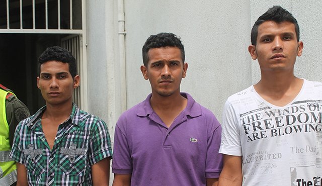 Luis Eduardo Castellanos Parra, Franyer Castellanos Velásquez y José Francisco Prado Torres.