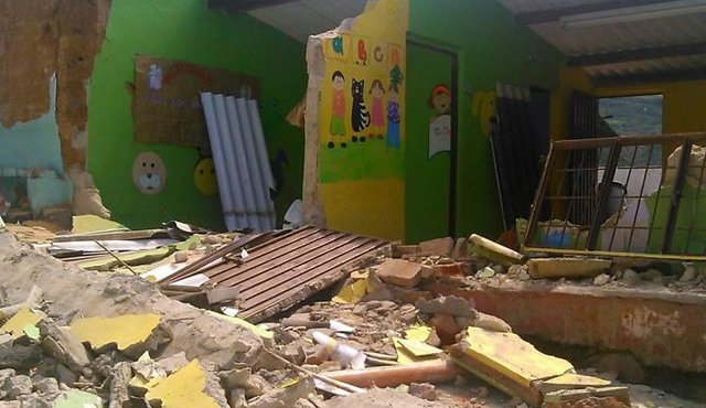 La reconstrucción de cada vivienda, según los cálculos preliminares, costaría cerca de 40 millones de pesos. (Foto Colprensa)