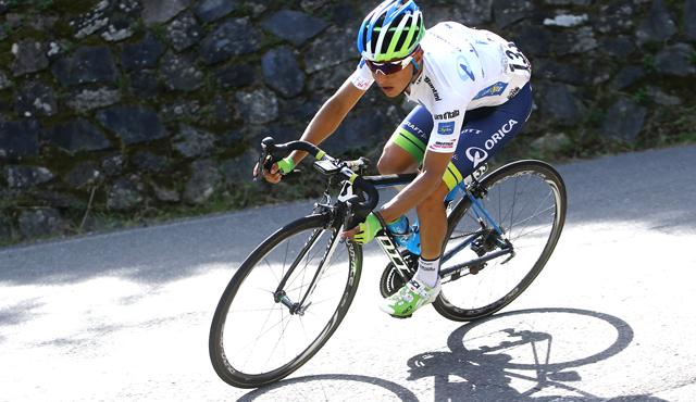 Los colombianos Esteban Chaves, Rigoberto Urán y Darwin Atapuma se mantienen en las casillas 6, 12 y 16, respectivamente. (Foto Colprensa)