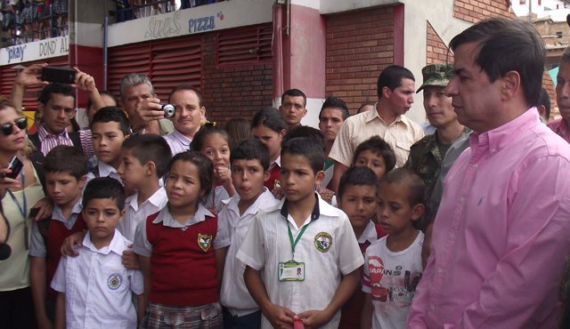 Juan Fernando Cristo, ministro del Interior Javier Sarabia