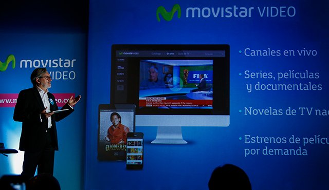 Movistar presentó su nueva plataforma de entretenimiento. Colprensa
