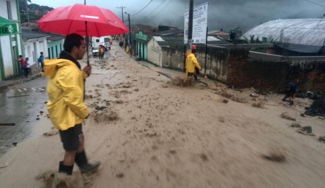 En la region del sur del departamento siguen las fuertes lluvias Tomada de Twiiter