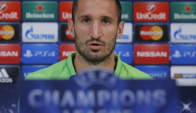 Giorgio Chiellini, defensor de la Juventus. AFP