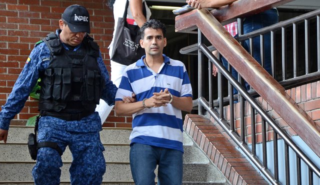 Javier Gustavo Pedraza Sepúlveda a su salida del Palacio de Justicia de Cúcuta tras ser condenado. Rodrigo Sandoval