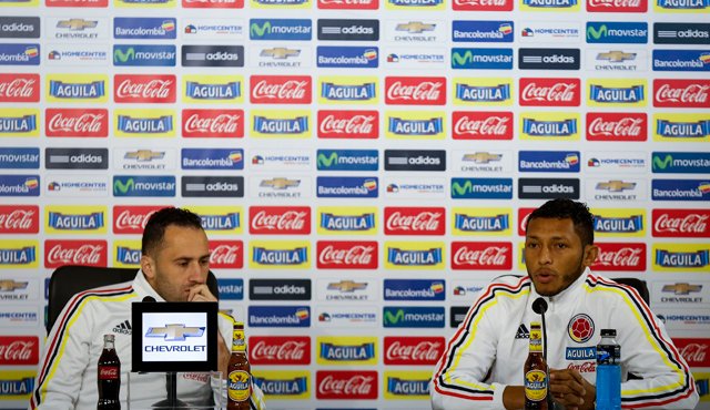 David Ospina y Carlos Valdés ofrecieron una rueda de prensa. Colprensa
