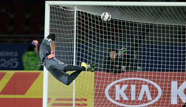 Momento del gol de Nelson Haedo Valdez. AP