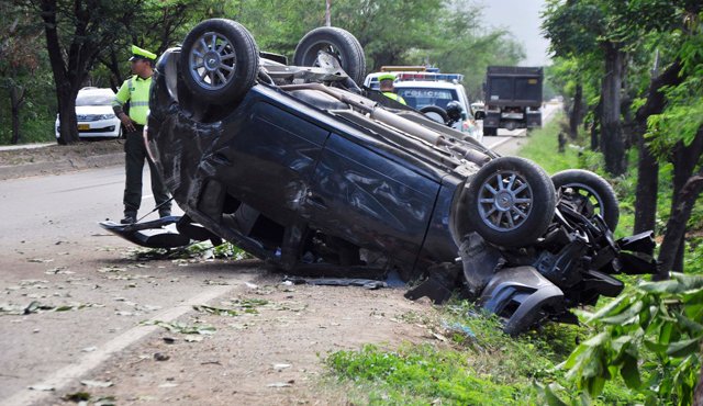 El exceso de velocidad fue la causa del accidente. Edinsson Figueroa