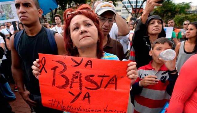El secuestro es uno de los cuatro delitos más cometidos en Venezuela junto con el homicidio, el hurto y el robo de vehículos. AFP