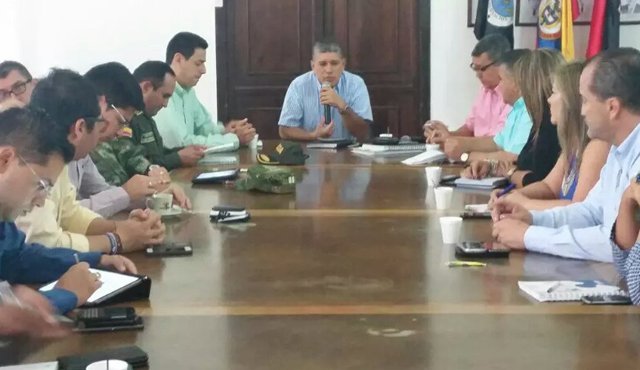 En las instalaciones de la Gobernación de Norte de Santander se desarrolló el consejo de seguridad. Twitter