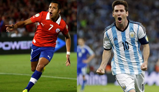 Alexis Sánchez y Lionel Messi. Archivo